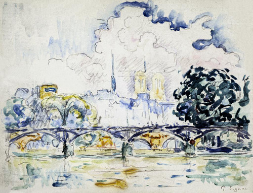 Paul Signac Paris, le Pont Neuf Painting Reproduction