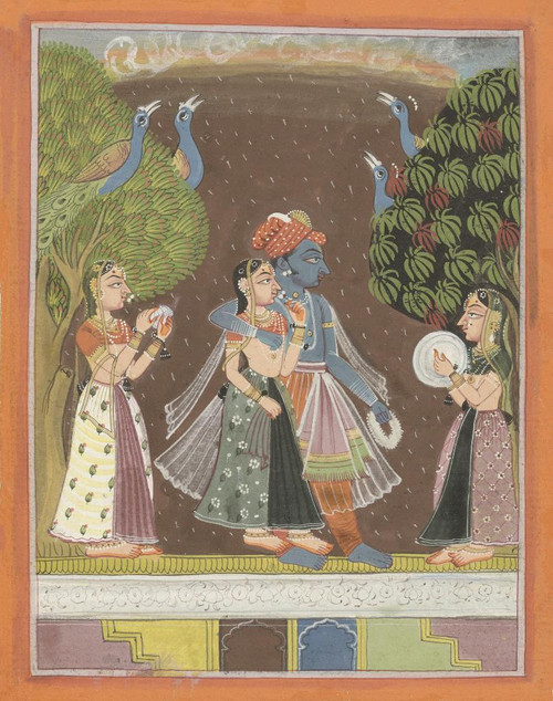 Meto Raga Buy Megha Raga - Indian Miniature Art Painting Online | Fizdi
