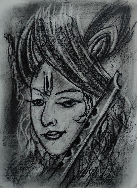 shiva drawing Lord shiv pencil drawing mahadev drawing how to draw  goddess shivcharcoal drawing  YouTube