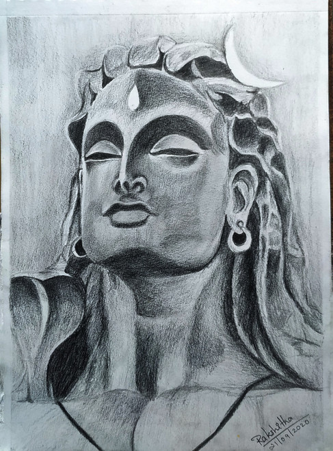 Lord Shiva Pencil Drawing😇 : r/pencilart