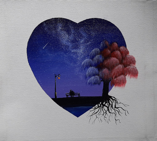 Buy LOVE Heart Tree Acrylic Painting on Canvas Handmade Painting by SUBHAM  GHOSH. Code:ART_2825_59454 - Paintings for Sale online in India.