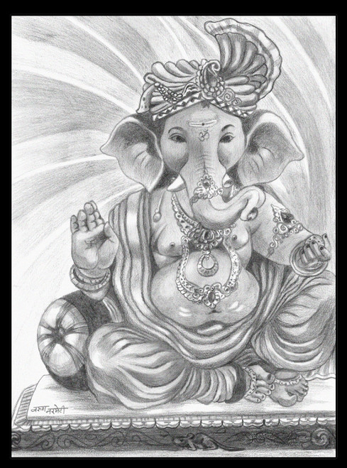 Shree Ganesha- an elephant God Spiral Notebook by Namrata Patel - Fine Art  America