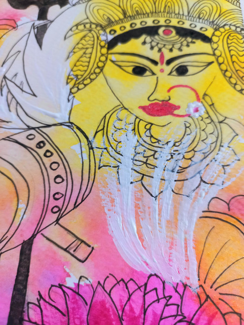 MAA DURGA || Water Colour on... - ART Drawing-Painting | Facebook