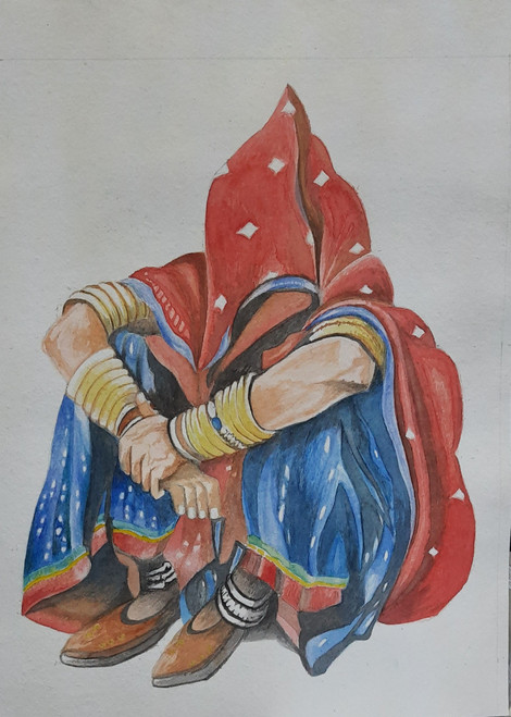 Rajasthani Woman | ART PEACE