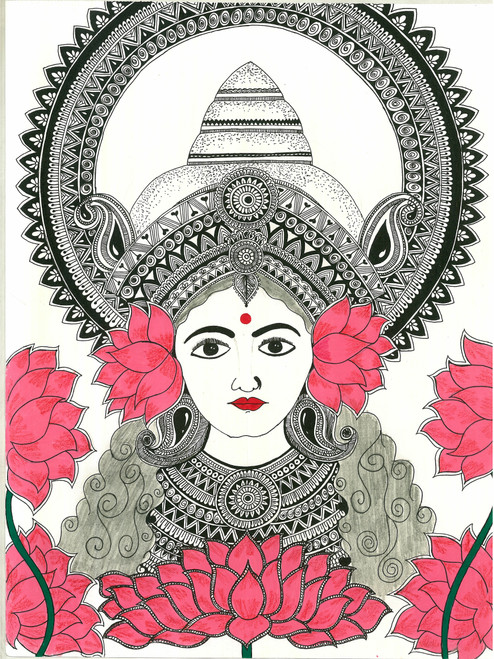 10+ Drawing Of Laxmi Devi Stock Photos, Pictures & Royalty-Free Images -  iStock