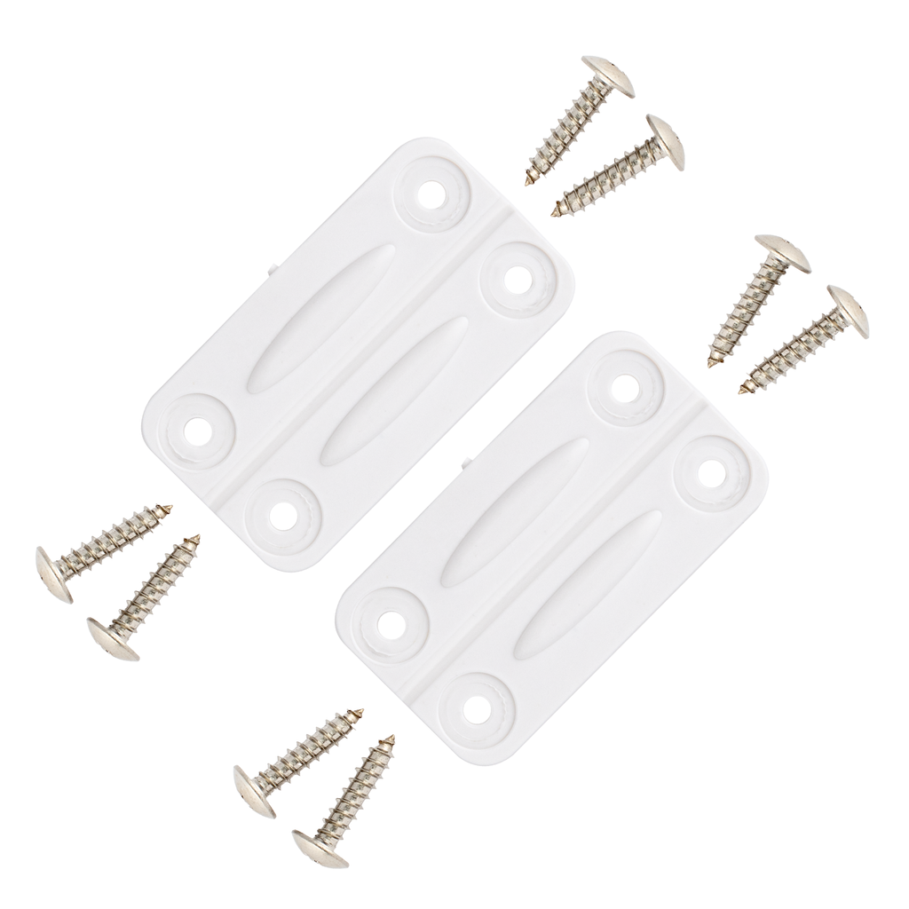 Cooler Hinges (white) - 2 Pk with screws for most Igloo coolers