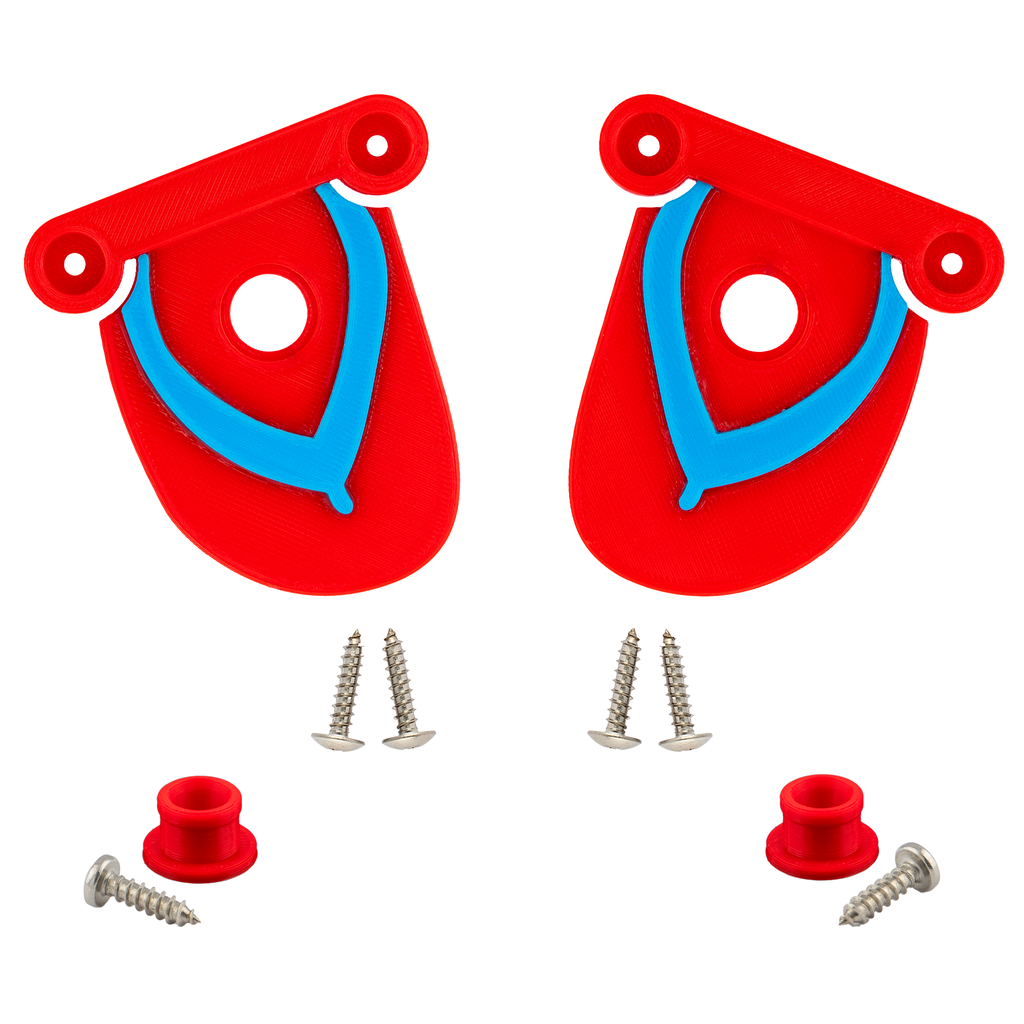 Cooler Latches (Red Flip-Flops) - 2 latches, posts and screws for most Igloo coolers
