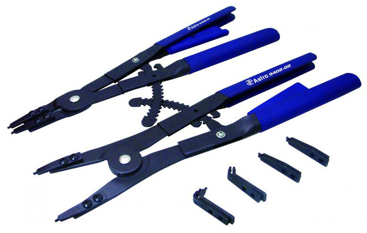 Astro Pneumatic 2pc. Large 16 Snap Ring Pliers Set - 9402 - Light