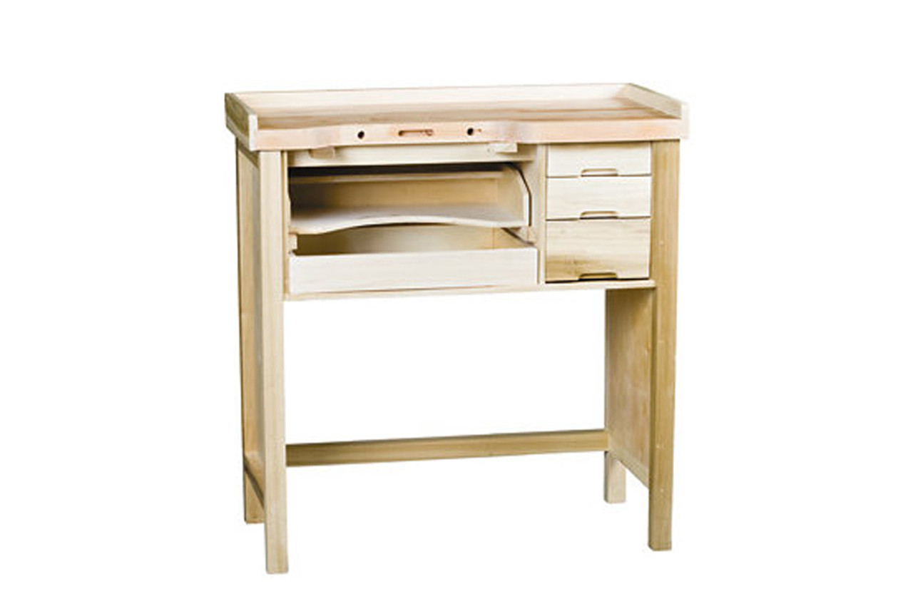 Grobet USA Jewelers' Single Station Workbench with Metal Legs