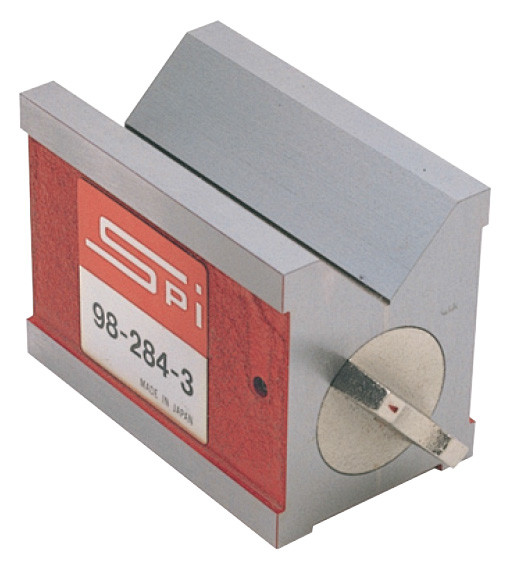 SPI Magnetic V-Block with On and Off Switch - 98-284-3 - Light Tool Supply