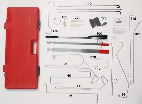 Lock Tech Supreme Master Automotive Lock Out Tool Kit - LT1000 - Light ...