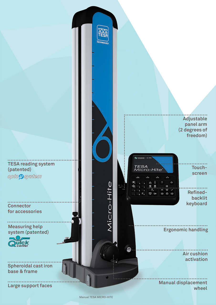Micro Height TESA MICRO-HITE Manual Height Gages - Light Tool Supply