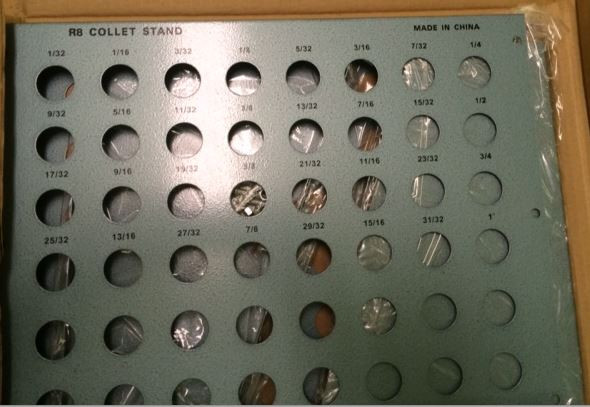 Precise R8 Collet Holder Rack, 48 Holes - 150-048 - Light Tool Supply