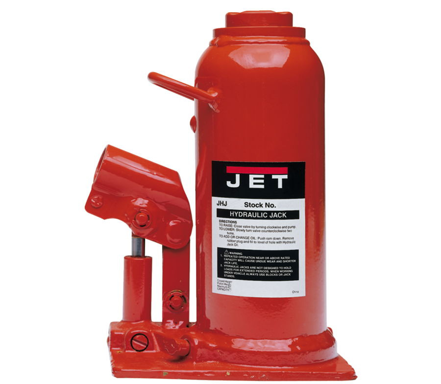 Jet JHJ Series Hydraulic Bottle Jack JHJ-2, 2-Ton - 453301 - Light