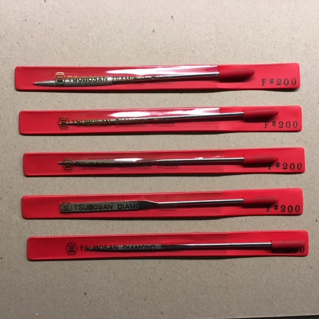 5 Piece Diamond File Set Fine - 4205-F - Light Tool Supply