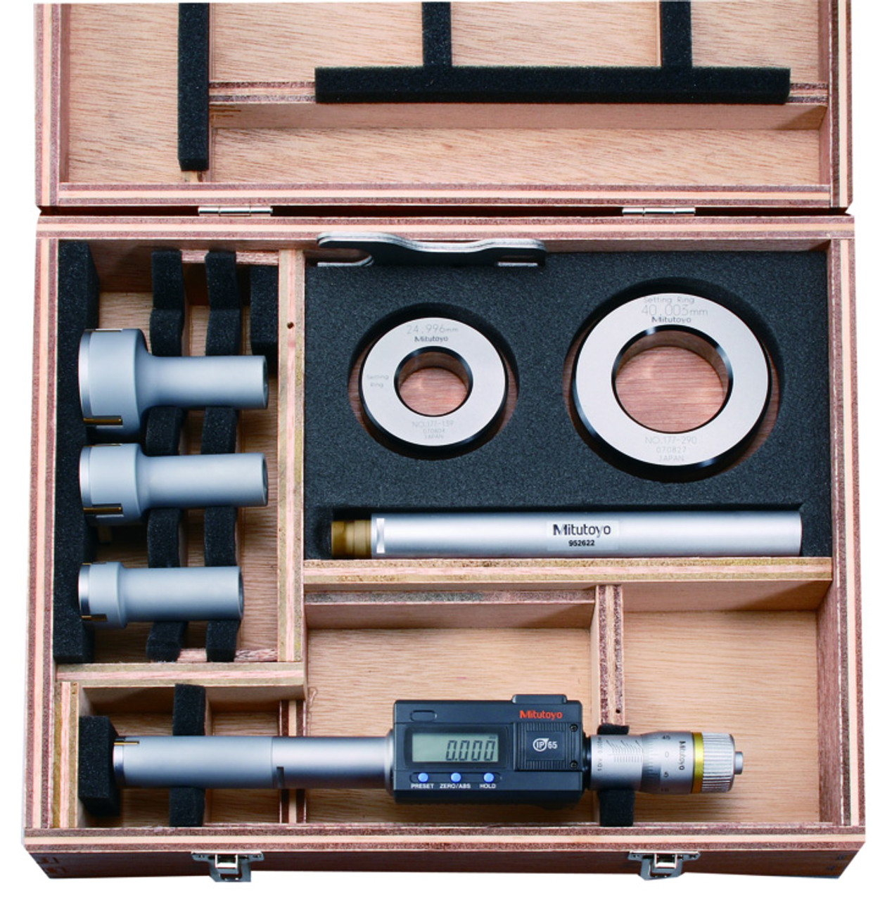 Mitutoyo Digimatic Holtest Three-Point Internal Micrometer Set,  0.8-2