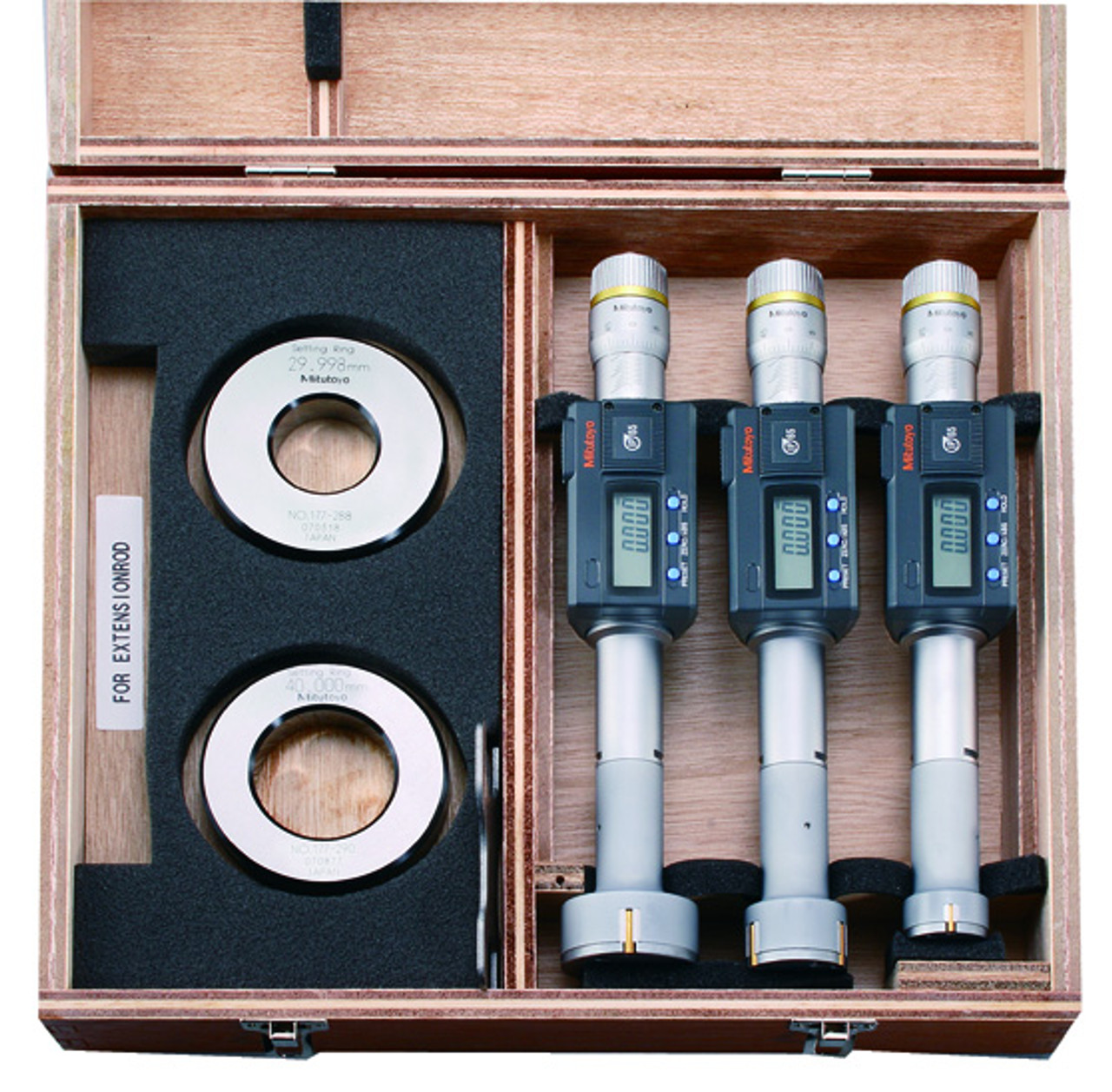 Mitutoyo Digimatic Holtest Three-Point Internal Micrometer Set,  2-3