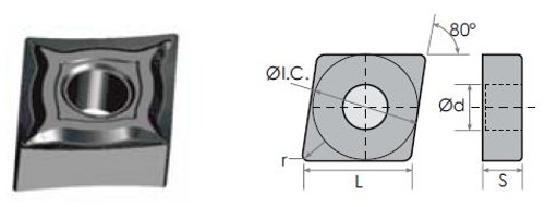 CNMG/EF CARBIDE INSERTS - 6030-5433