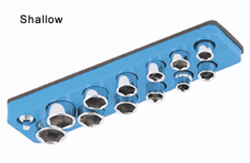 Magnetic Socket Holder, 1/2" Deep/Shallow, Blue - 61-929-6