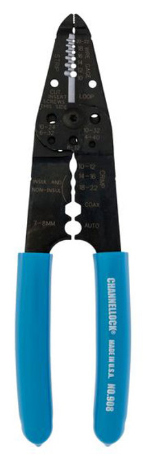 Channel Lock 908 8.5" Wire Stripper Wiring Tool - 62-321-5