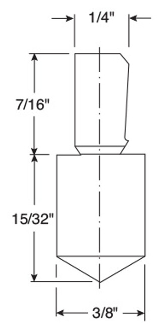 Mitutoyo Diamond Indenter, Rockwell A Scale, 3/8" Dia - 64BAA086 Mitutoyo Diamond Indenter, Rockwell A Scale, 3/8" Dia - 64BAA086
