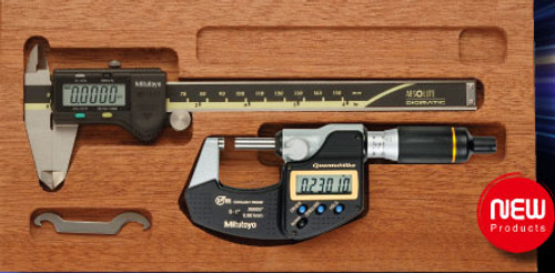 Mitutoyo Founders Day Promo Micrometer & Caliper Set With Case - 64PKA152