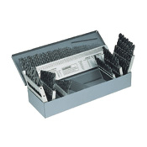 H.S.S. Drill Bit Set, 20 Piece Set #61 to #80 Gage Sizes, Black Oxide Finish - 65-025-9