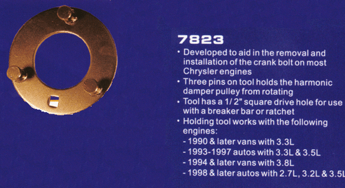 Astro Chrysler Harmonic Damper Puller Holding Tool - 7823