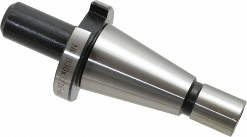 Interstate - 3/16 Inch Hole Diameter, 1/2-13 Drawbar Thread, NMTB30 Taper Shank End Mill Holder   - 69-284-8