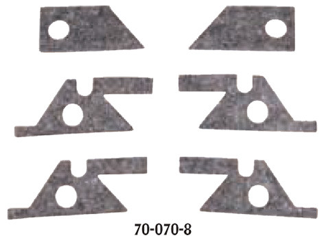 6 Pc. Felt Set w/ Saddle Knee Wipers - 70-070-8