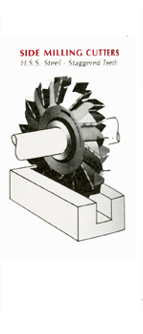 Side Milling Cutters H.S.S. Steel Staggered Teeth - 709-255