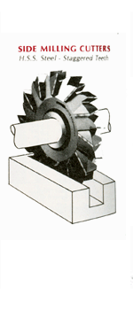Side Milling Cutters H.S.S. Steel Staggered Teeth - 709-485
