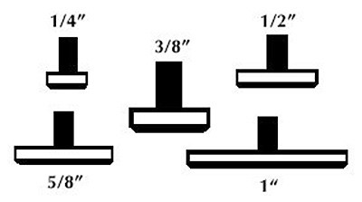 AGD Flat Contact Point, 1/4" - 9365