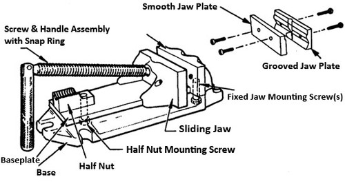 Cardinal Sliding Jaw for No. 554-7BV Vise - 7BSJ