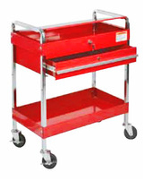 SUNEX Service Cart with Locking Top and Locking Drawer - 8013A
