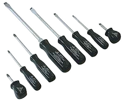 Sunex 8 Piece Professional Black Screwdriver Set - 9800