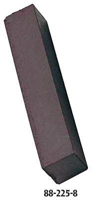 Rubberized Abrasive Square Stick S-16, Coarse Dark Green, 6" Length, 1" x 1" Size - 88-028-6