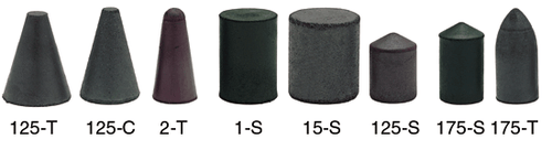 Rubberized Cylinder, Taper, Pointed and Bullet Shaped Points For Use with Mandrels - 88-651-5