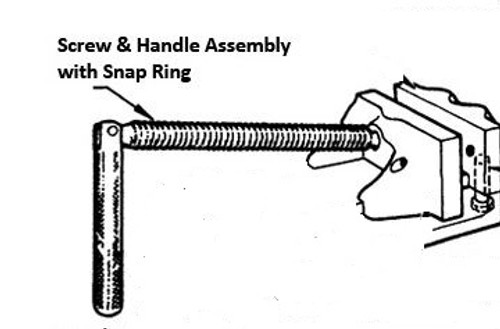 Cardinal Screw Handle for 8" No. 554-8BV Vise - 8-B