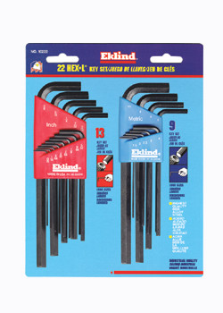 Combination Inch/Metric Long Arm Hex L Key Set - 10222
