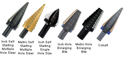 Irwin 1/4" to 1-3/8" by 1/8ths H.S.S. Uncoated Step Drill - 10235