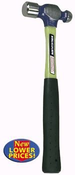 Vaughan Fiberglass Handle Ball Peen Hammers - 96-125-0