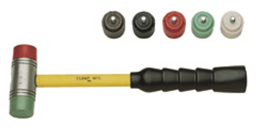 No-Mar Hammer, Hardwood Handle w/ Red & Green Tips, 8 oz. - 98-641-4