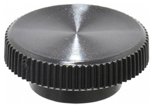 Press Fit Thumb Screw Knobs, Black Knurled Knobs 100 Piece Set, 1/4" Screw Size, 3/4" Head Dia - 99-603-3