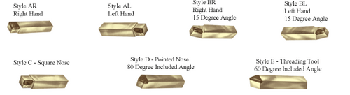 Precise Carbide Tipped Tool Bits - AL5-C6