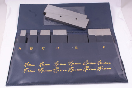 Precise 6 Piece Adjustable Parallel Set with Range  3/8" to 2-1/4" - AP-06