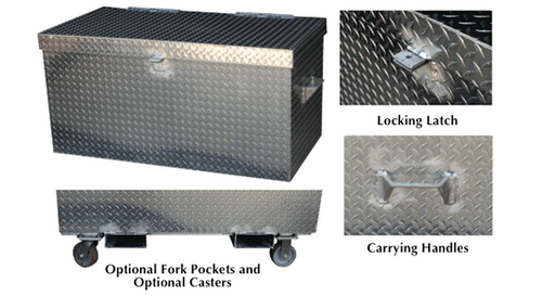 Vestil Aluminum Thread Plate Portable Tool Boxes - APT-F Vestil Aluminum Thread Plate Portable Tool Boxes - APT-F