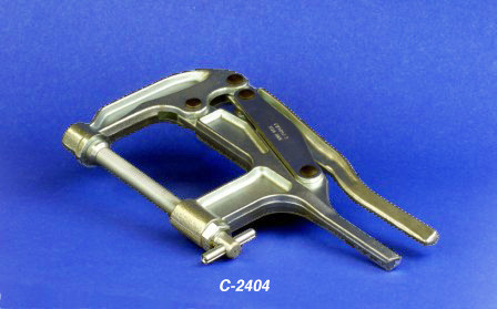 Knu-Vise C-Clamp Long Spindle 3.25" Throat Depth - C-2404-L