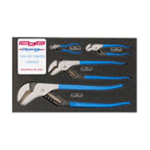 Channel Lock Tool Roll-1, 5 pc. Technicians Pliers Set with Tool