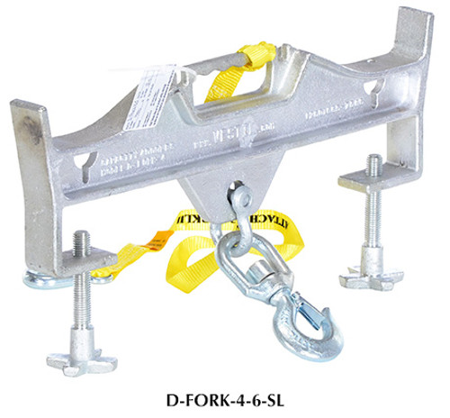 Vestil Double Fork Hoisting Hook w/Swivel Hook - D-FORK-4-6-SL Vestil Double Fork Hoisting Hook w/Swivel Hook - D-FORK-4-6-SL